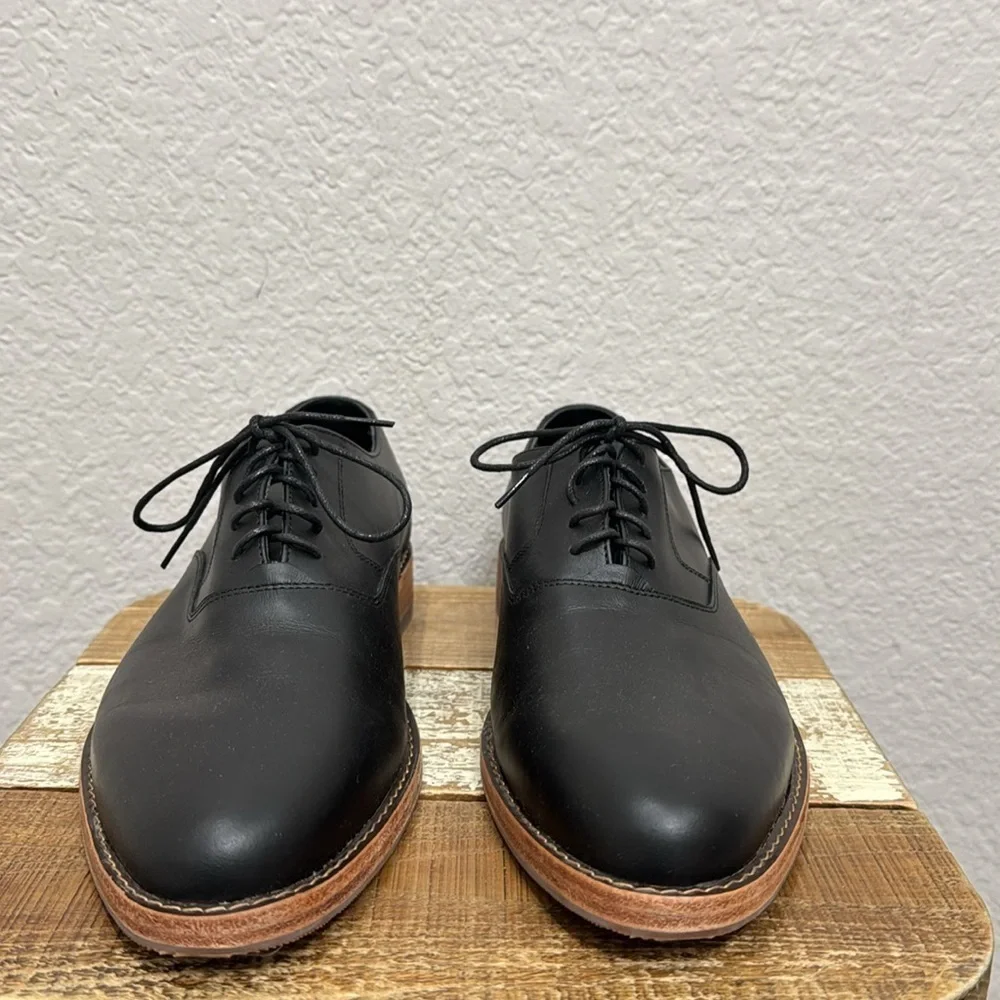 Nisolo Everyday Oxford Black Waterproof Leather Size 9.5